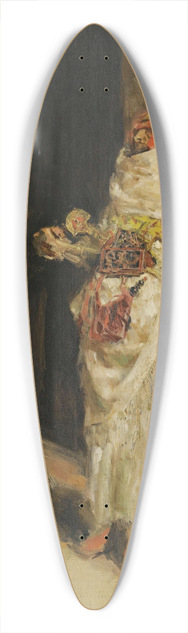 Jos Villegas Cordero - The harem guard 39.3 inch art pintail longboard deck