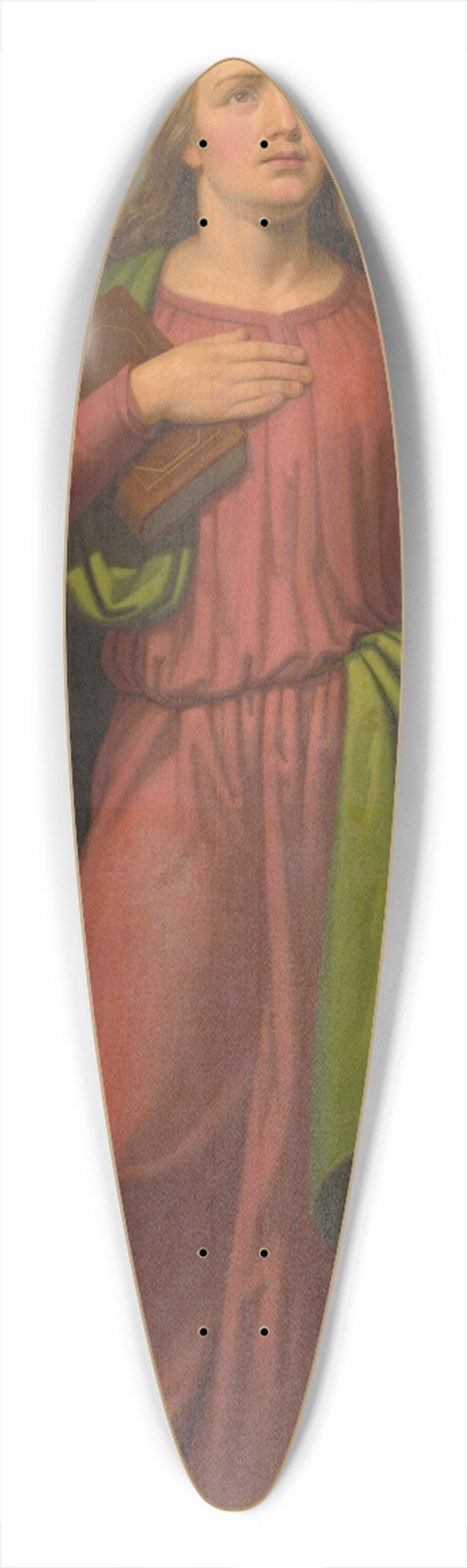 Jozef Boetech Klemens - Saint John the Baptist 39.3 inch art pintail longboard deck