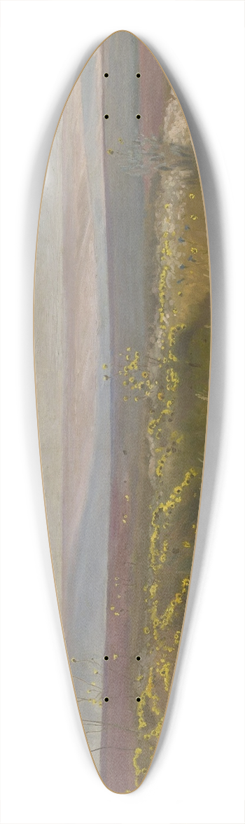 Jozef Chelmonski - Landscape from Podolia 39.3 inch art pintail longboard deck