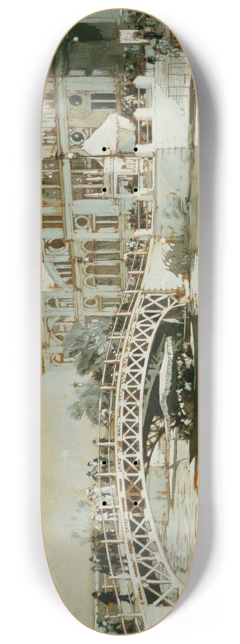 Childe Hassam - Columbian Exposition, Chicago 8.25 inch art skate deck