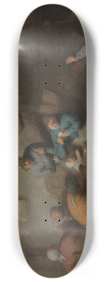 Adriaen van Ostade - Tavern Scene 8.25 inch art skate deck