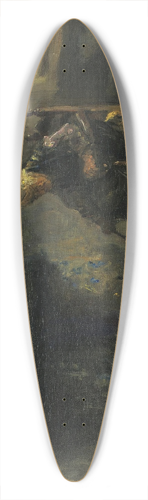 Jozef Israls - At The Hearth 39.3 inch art pintail longboard deck