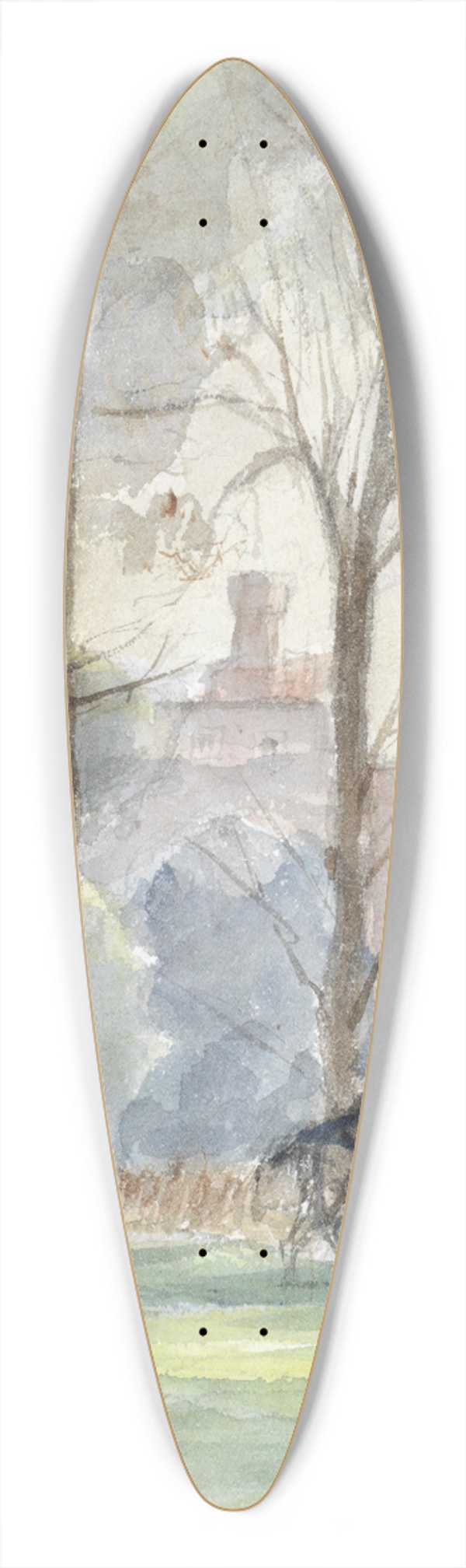Jozef Israls - Park met figuren te paard 39.3 inch art pintail longboard deck