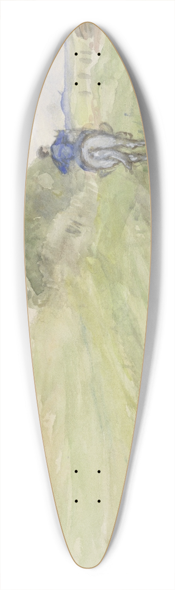 Jozef Israls - Ruiter op een landweg 39.3 inch art pintail longboard deck
