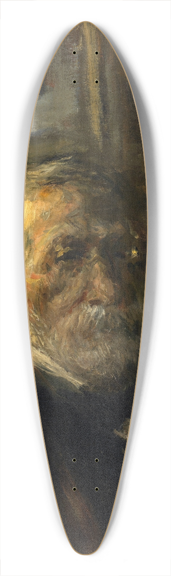 Jozef Israls - Self Portrait 39.3 inch art pintail longboard deck