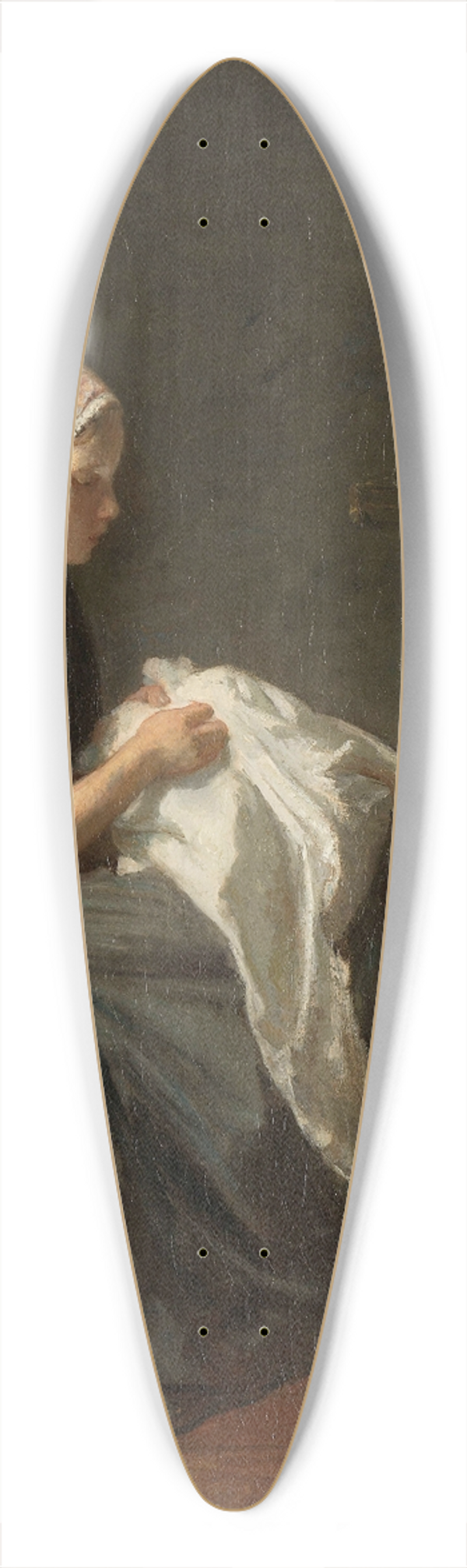 Jozef Israls - The Little Seamstress 39.3 inch art pintail longboard deck