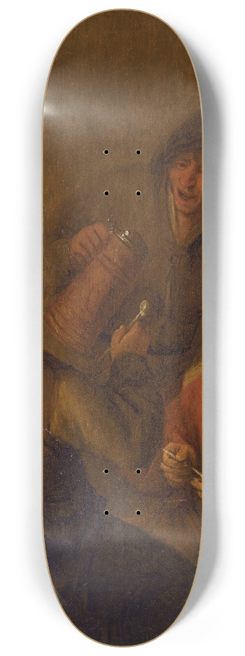 Adriaen van Ostade - Tavern scene 8.25 inch art skate deck