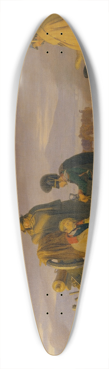 Jrgen Sonne - A Battlefield On The Morning After The Battle 39.3 inch art pintail longboard deck