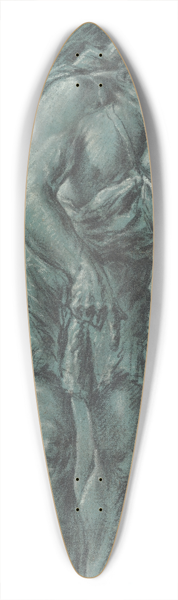 Juan Conchillos Falc - Saint John the Baptist 39.3 inch art pintail longboard deck
