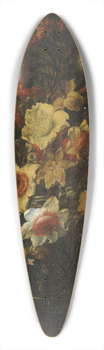 Juan de Arellano - Floral Still Life 39.3 inch art pintail longboard deck