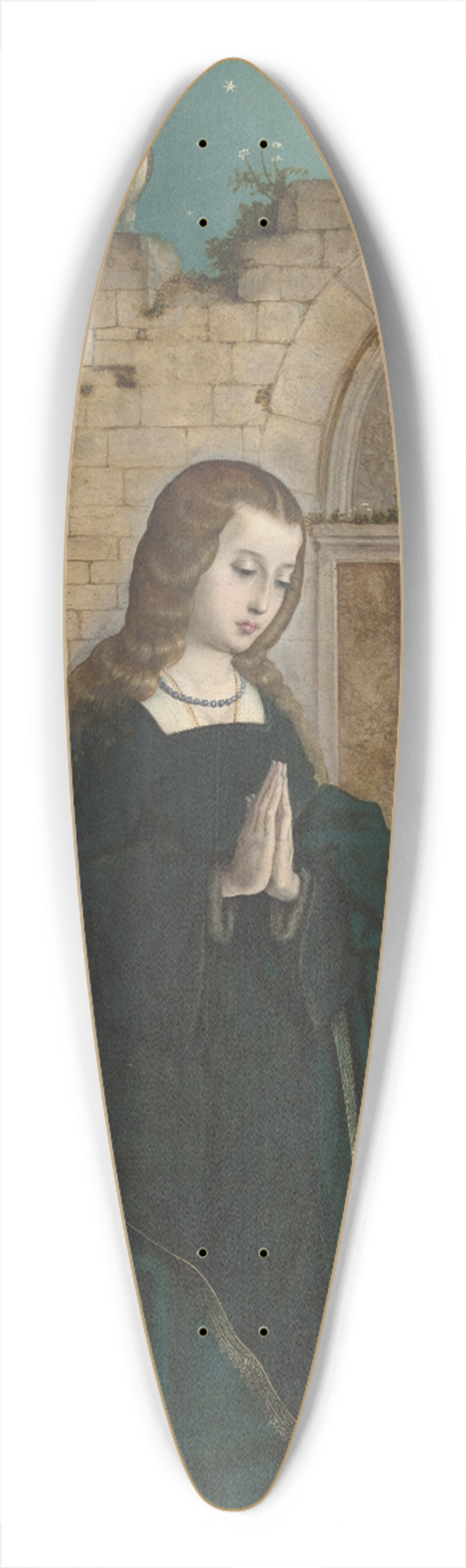 Juan de Flandes - The Nativity 39.3 inch art pintail longboard deck