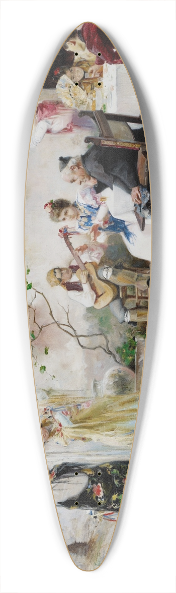 Juan Garca Ramos - A Dance for the Priest 39.3 inch art pintail longboard deck