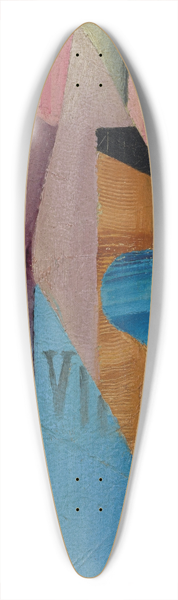 Juan Gris - La Bouteille de vin 39.3 inch art pintail longboard deck