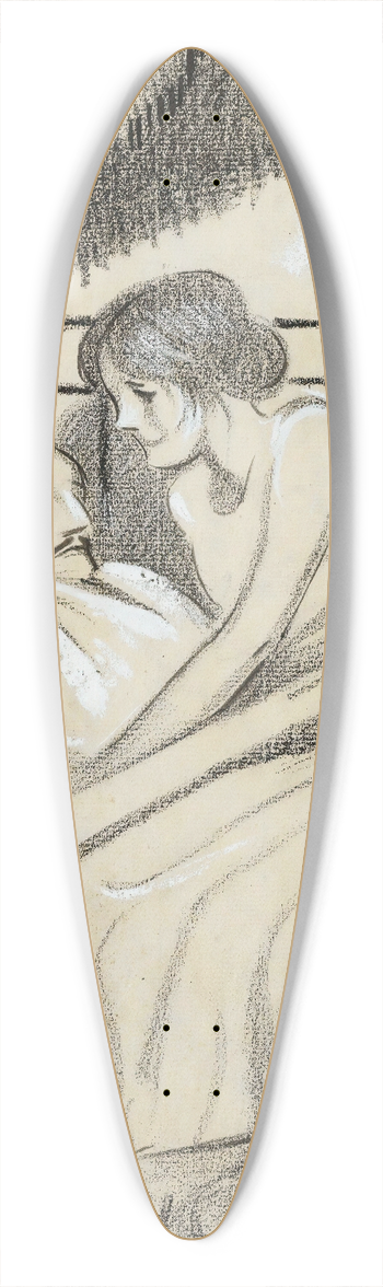 Juan Gris - La Dernire Nuit 39.3 inch art pintail longboard deck