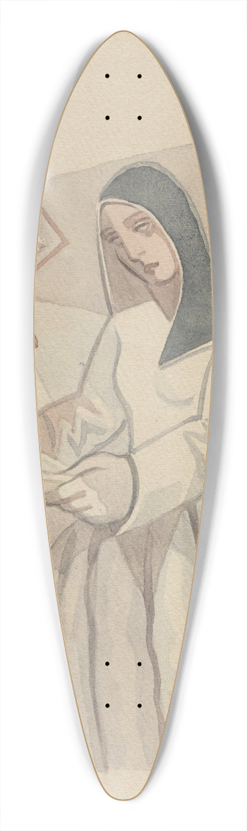 Juan Gris - La Religieuse 39.3 inch art pintail longboard deck