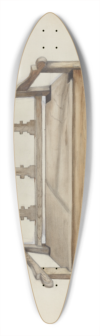 Juanita Lantz - Bench 39.3 inch art pintail longboard deck