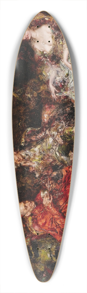 Juan Pablo Salinas - Tea with his Excellency 39.3 inch art pintail longboard deck