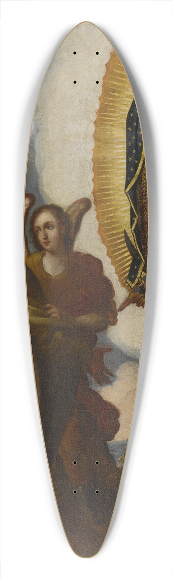 Juan Rodrguez Jurez - Virgen de Guadalupe y Juan Diego 39.3 inch art pintail longboard deck