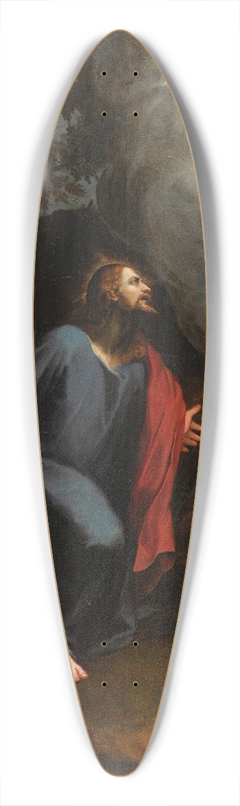 Juan Sariena - Christ In The Garden Of Gethsemane 39.3 inch art pintail longboard deck