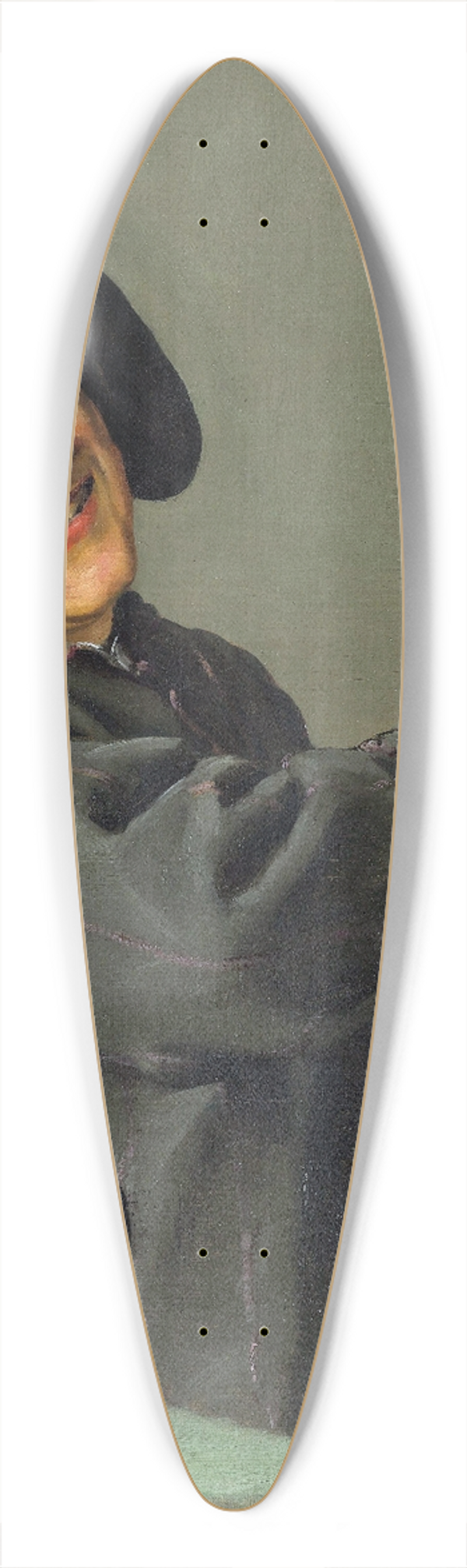 Judith Leyster - The Jolly Drinker 39.3 inch art pintail longboard deck