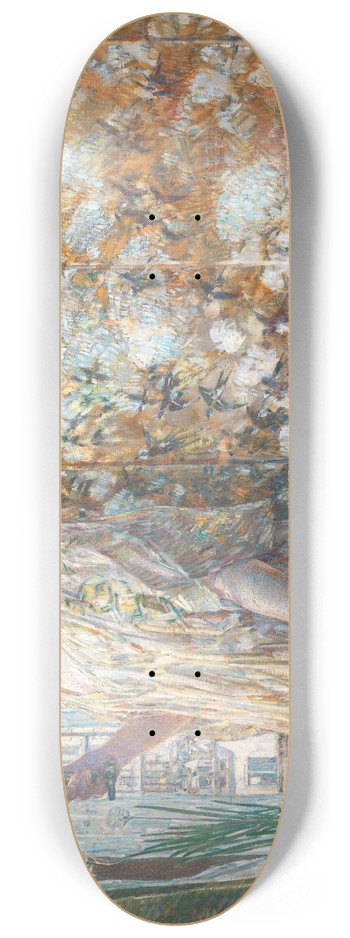 Childe Hassam - Tanagra (The Builders, New York) 8.25 inch art skate deck