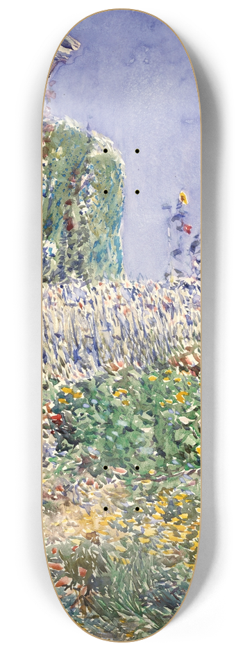 Childe Hassam - Thaxters Garden 8.25 inch art skate deck