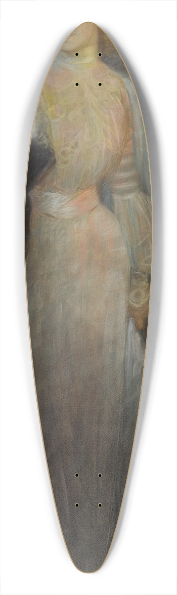 Jules-Alexandre Grn - Portrait of an elegant lady 39.3 inch art pintail longboard deck