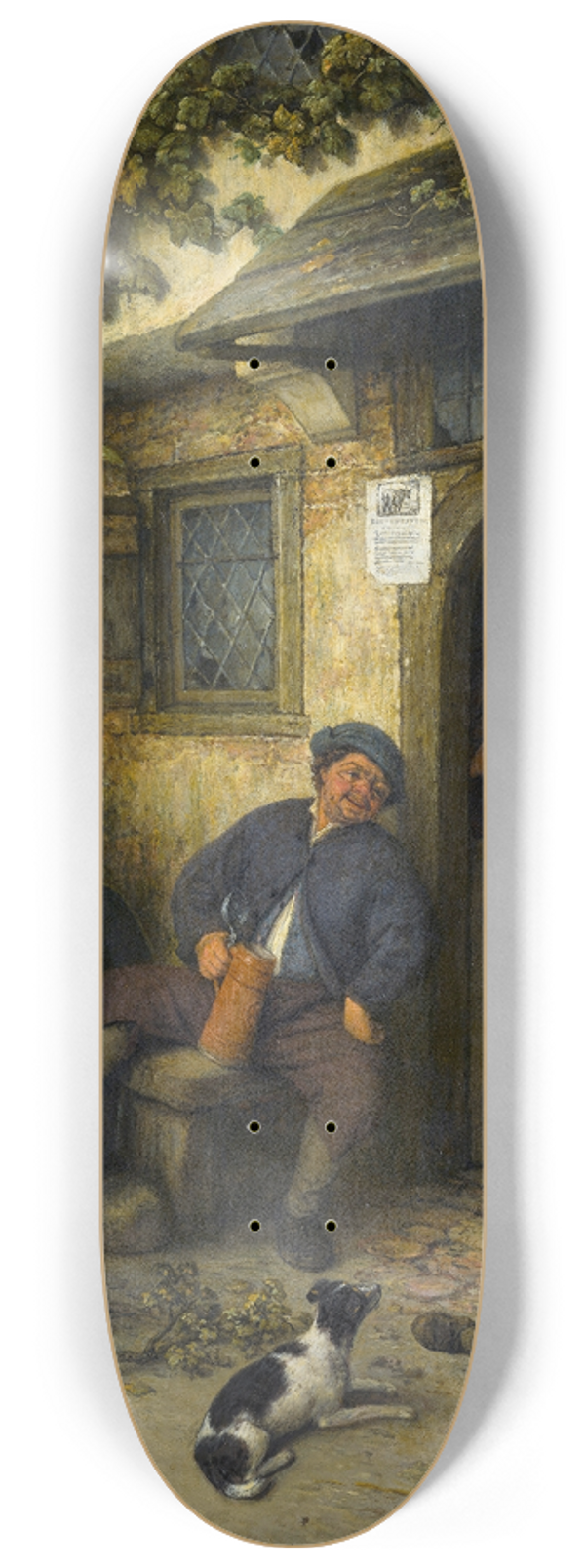 Adriaen van Ostade - The Fiddler 8.25 inch art skate deck