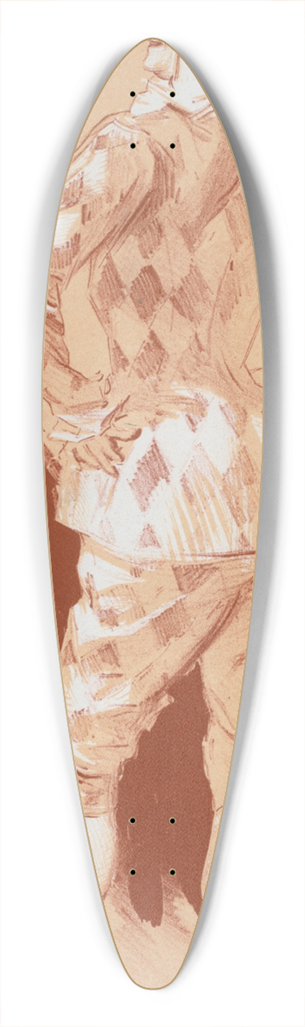 Jules Chret - Dessin original pour la couverture des Matres de lAffiche. 39.3 inch art pintail longboard deck