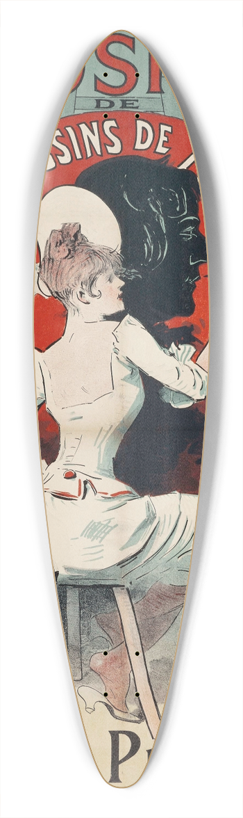 Jules Chret - Exposition De Tableaux And Dessins De A. Willette 39.3 inch art pintail longboard deck