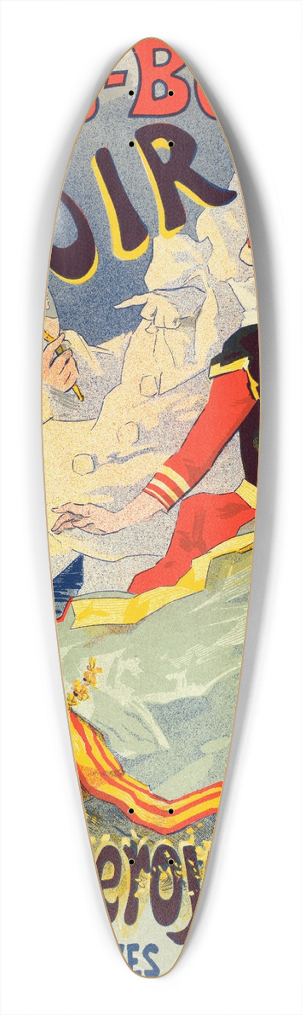 Jules Chret - Le Miroir 39.3 inch art pintail longboard deck
