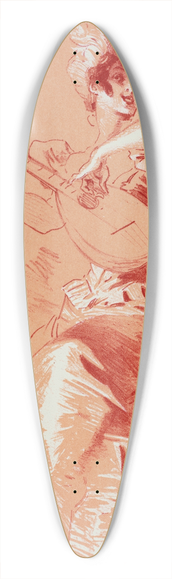 Jules Chret - Matres de lAffiche 39.3 inch art pintail longboard deck