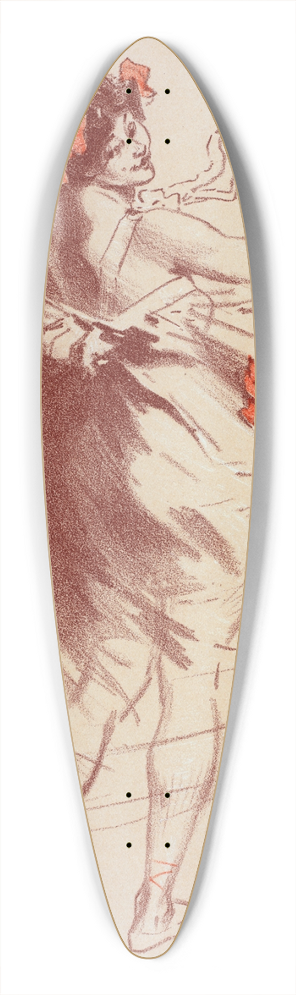 Jules Chret - Matres de lAffiche 39.3 inch art pintail longboard deck
