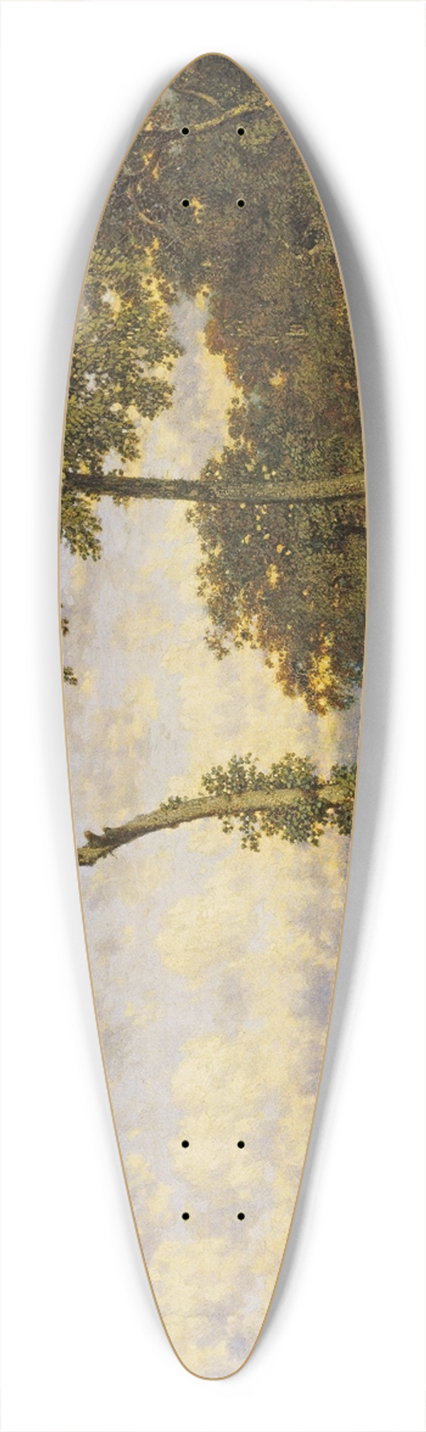 Jules Dupr - Crossing the Bridge 39.3 inch art pintail longboard deck