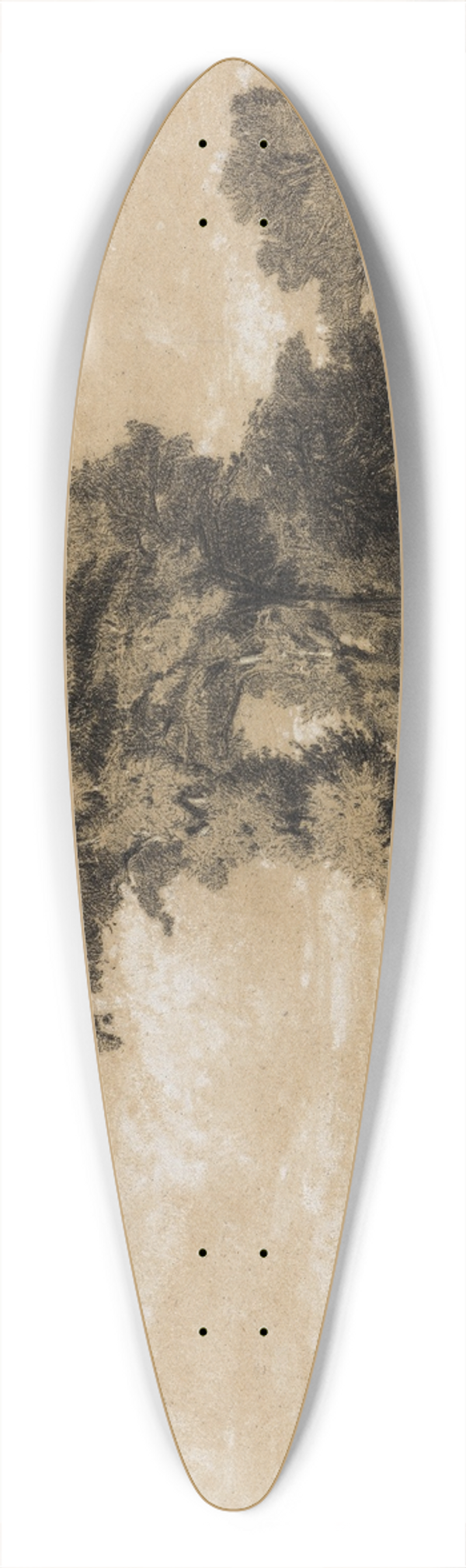 Jules Dupr - Weidelandschaft im Limousin 39.3 inch art pintail longboard deck