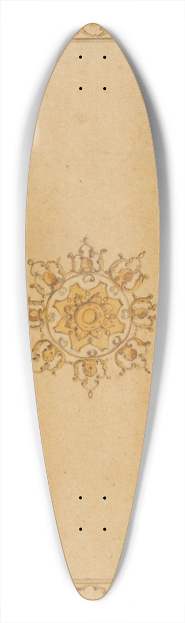 Jules-Edmond-Charles Lachaise - Design for a ceiling with painted decoration 39.3 inch art pintail longboard deck