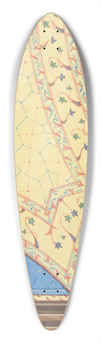 Jules-Edmond-Charles Lachaise - Design for the painted decoration of a ceiling 39.3 inch art pintail longboard deck