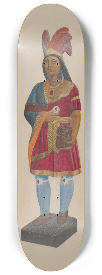 Chris Makrenos - Cigar Store Indian 8.25 inch art skate deck