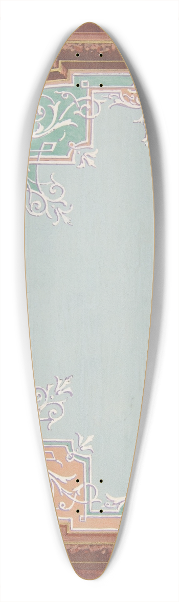 Jules-Edmond-Charles Lachaise - Designs for a painted ceiling with filagree borders 39.3 inch art pintail longboard deck