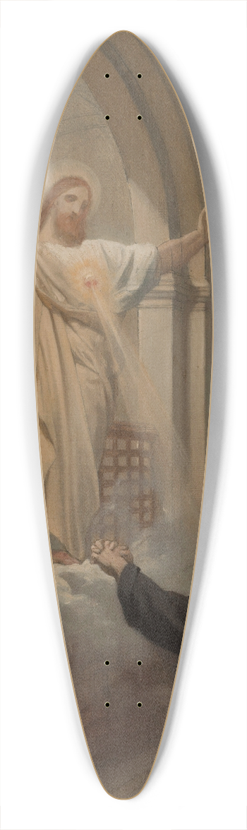 Jules-Joseph Dauban - Vision de sainte Marie Alacocque 39.3 inch art pintail longboard deck