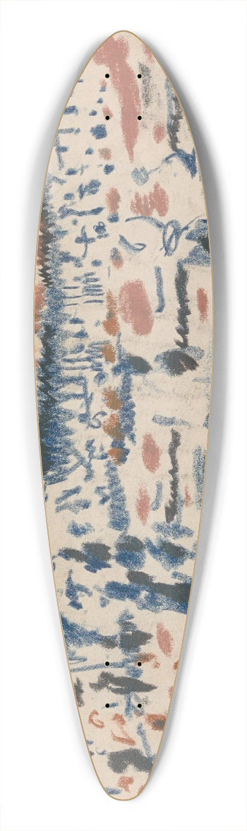 Jules Schmalzigaug - Scheveningen 39.3 inch art pintail longboard deck