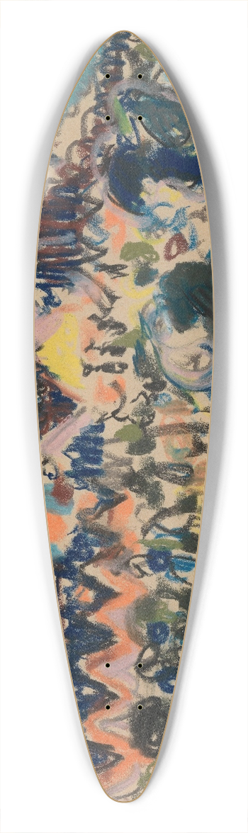 Jules Schmalzigaug - Scheveningen 39.3 inch art pintail longboard deck