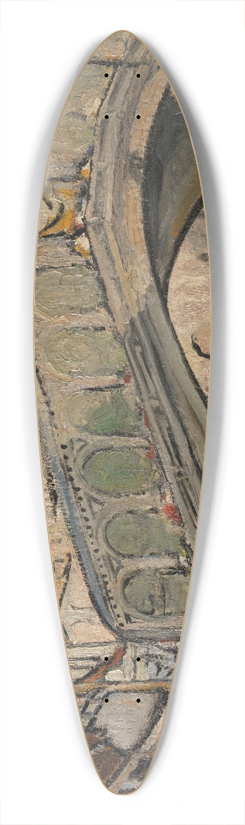 Jules Schmalzigaug - The Rialto Bridge in Venice 39.3 inch art pintail longboard deck