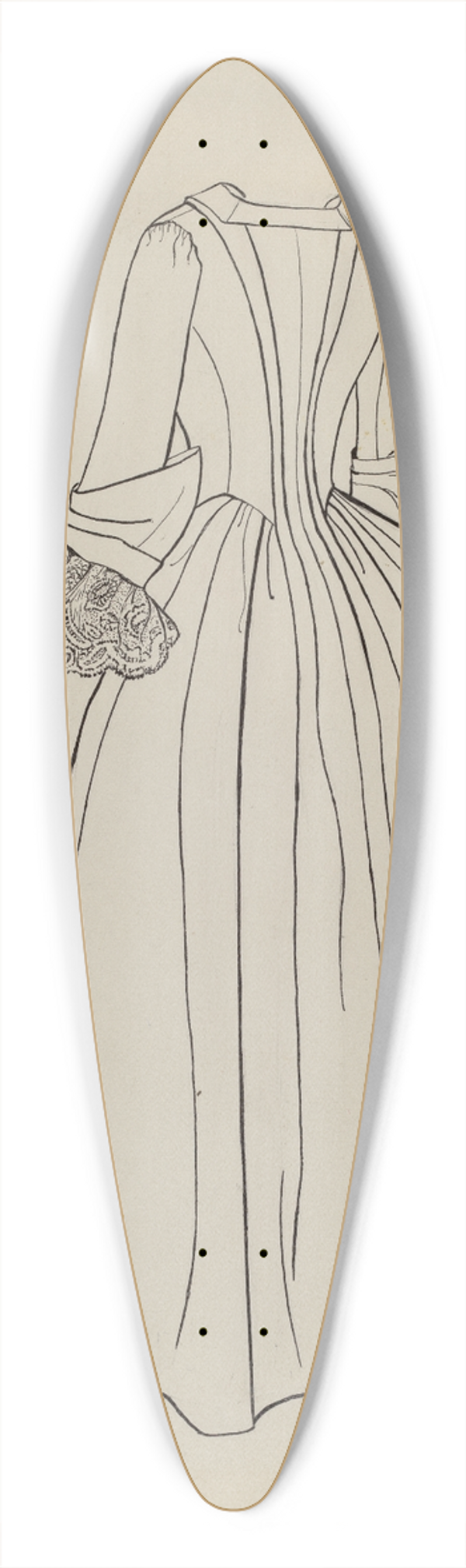 Julie C. Brush - Dress 39.3 inch art pintail longboard deck