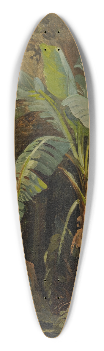 Julie Wilhelmine Hagen-Schwarz - Vegetation in Italy 39.3 inch art pintail longboard deck