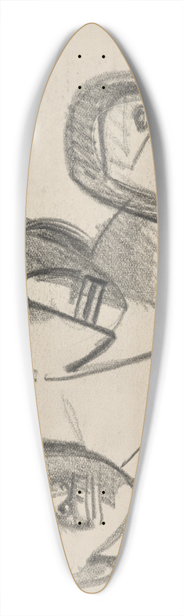 Julio Gonzlez - Ttes 39.3 inch art pintail longboard deck