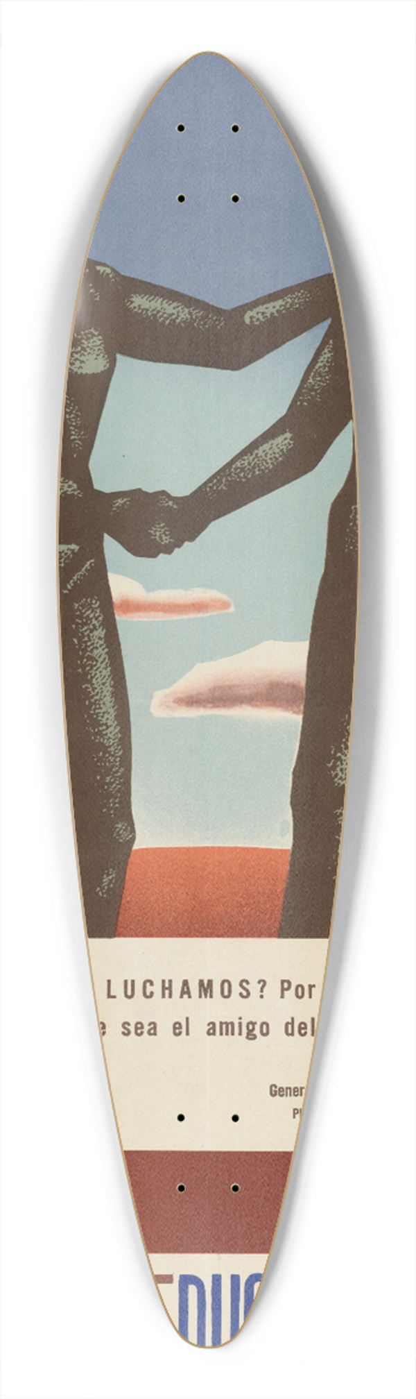 Julio Prieto - Secretaria de Educacion Publica 2 39.3 inch art pintail longboard deck