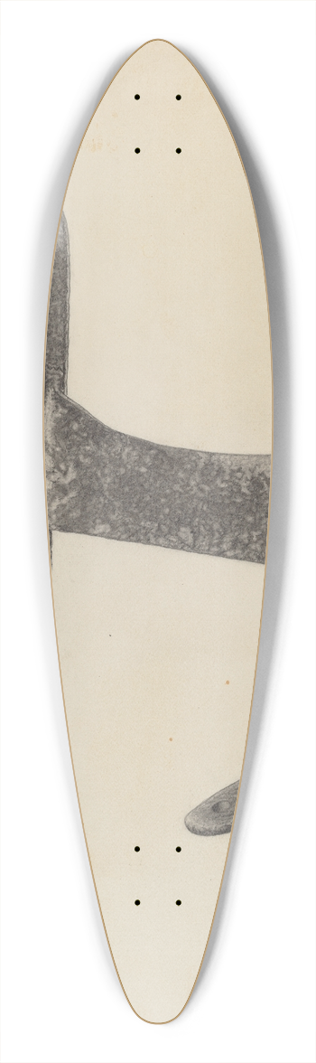 Julius Bellamy - Foot Scraper 39.3 inch art pintail longboard deck