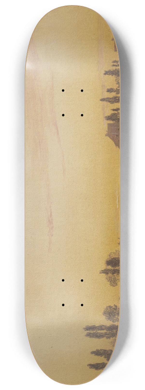 Christen Kbke - Dosseringen seen from the Sea 8.25 inch art skate deck