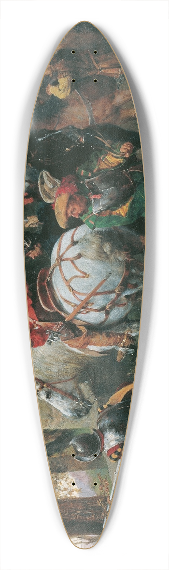 Julius von Blaas - Feinderkundung 39.3 inch art pintail longboard deck